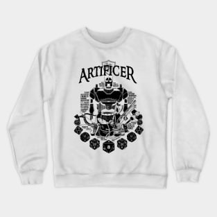 RPG Class Series: Artificer - Black Text Crewneck Sweatshirt